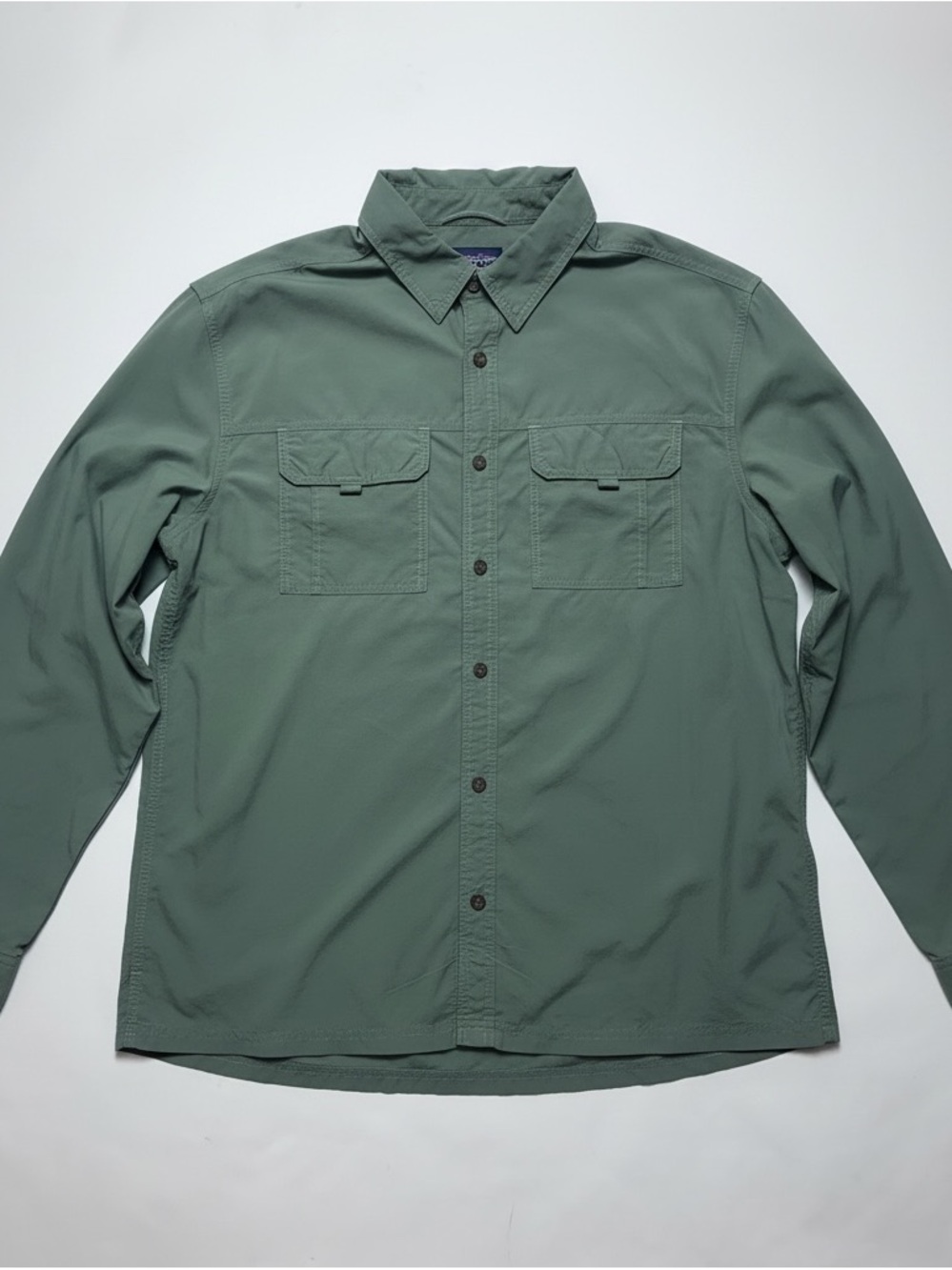 Eastern Mountain Sports EMS Vented Hiking Fishing Shirt Olive Green Men’s L
